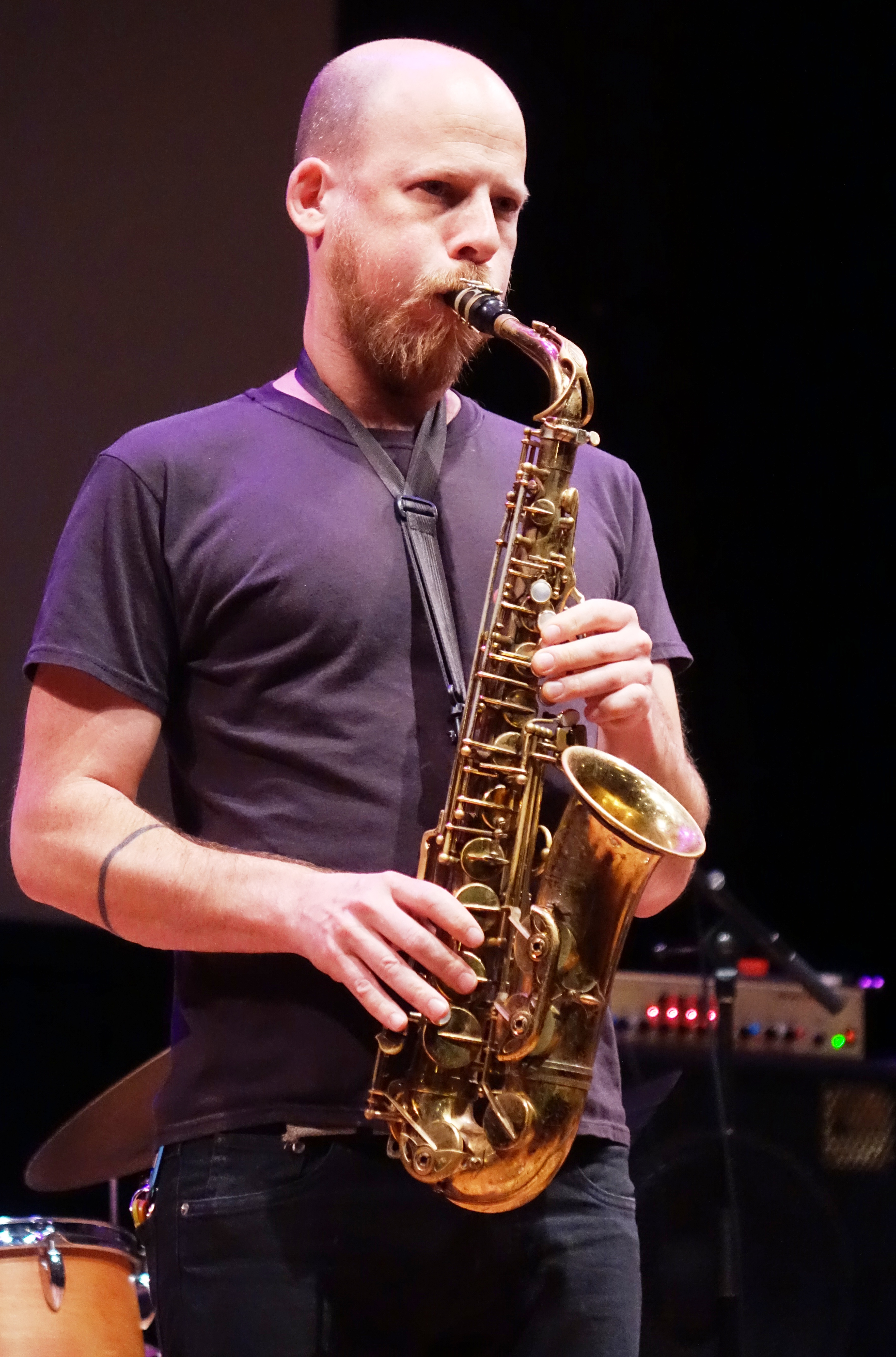 Keir Neuringer at the Vision Festival at Roulette, Brooklyn in May 2018