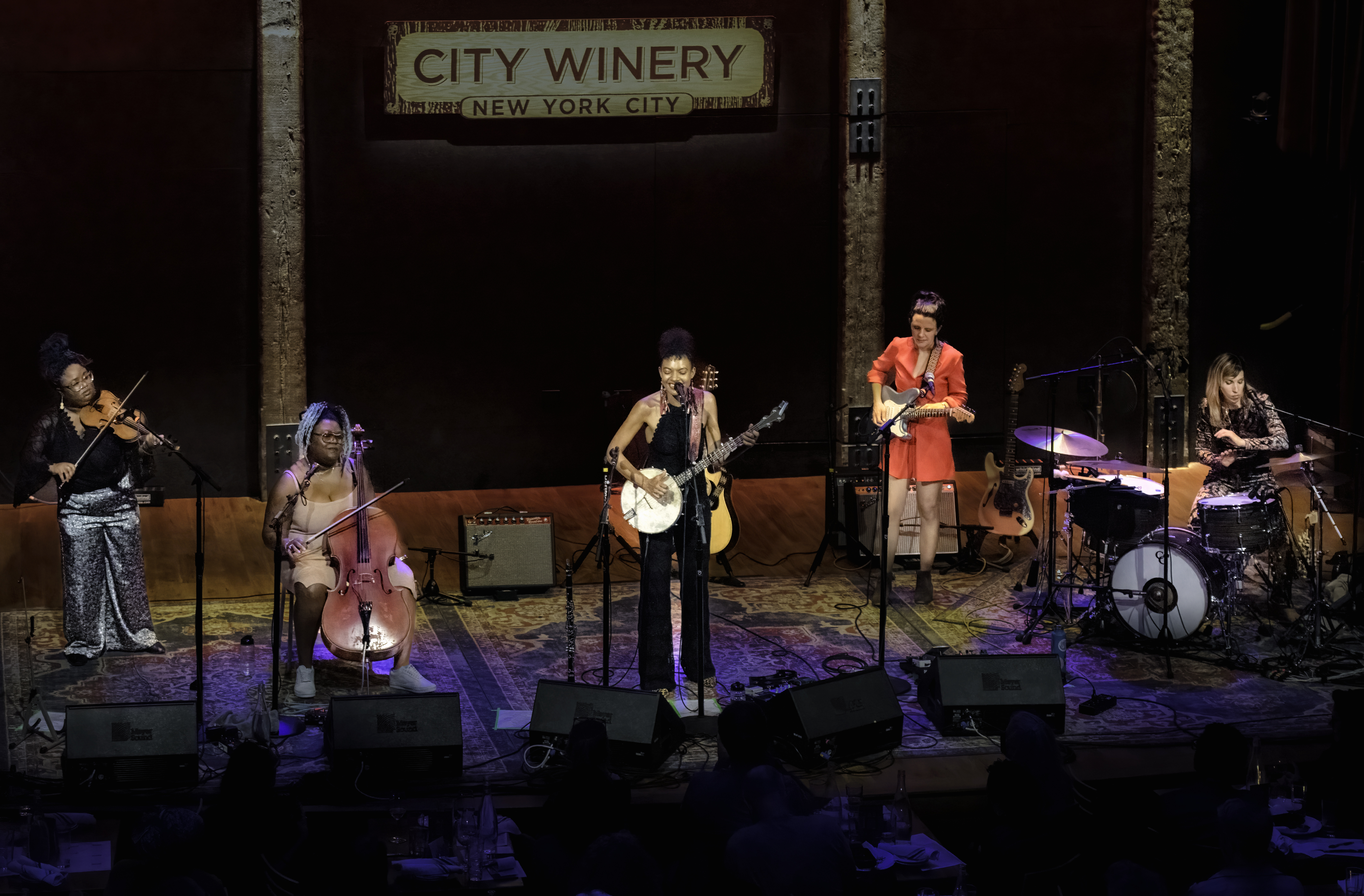 Monique Ross, Chauntee Ross, Allison Russell, Mandy Fer and Beth Goodfellow at New York City Winery