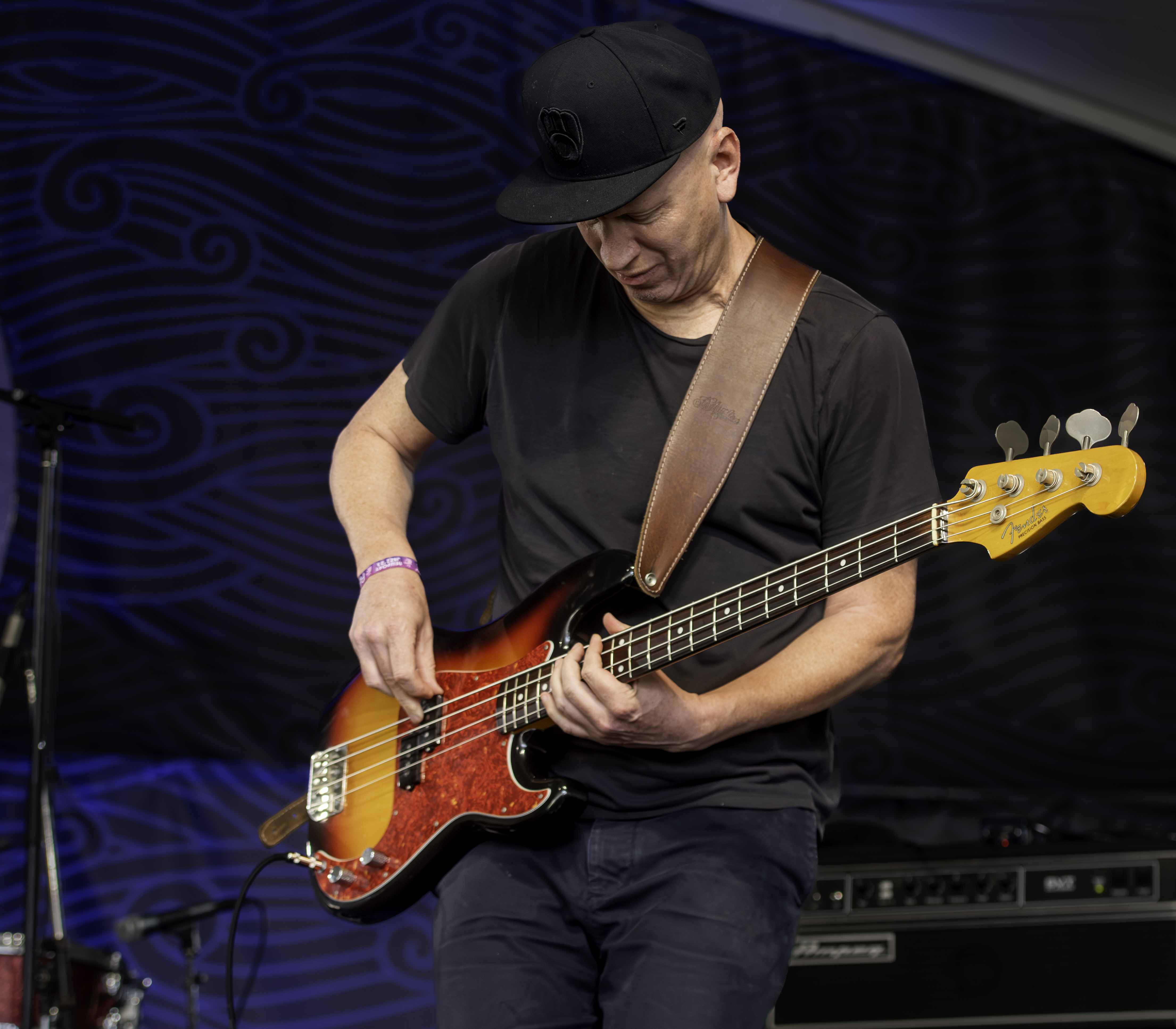 Josh Werner with the James Brandon Lewis Trio at the Newport Jazz Festival 2023