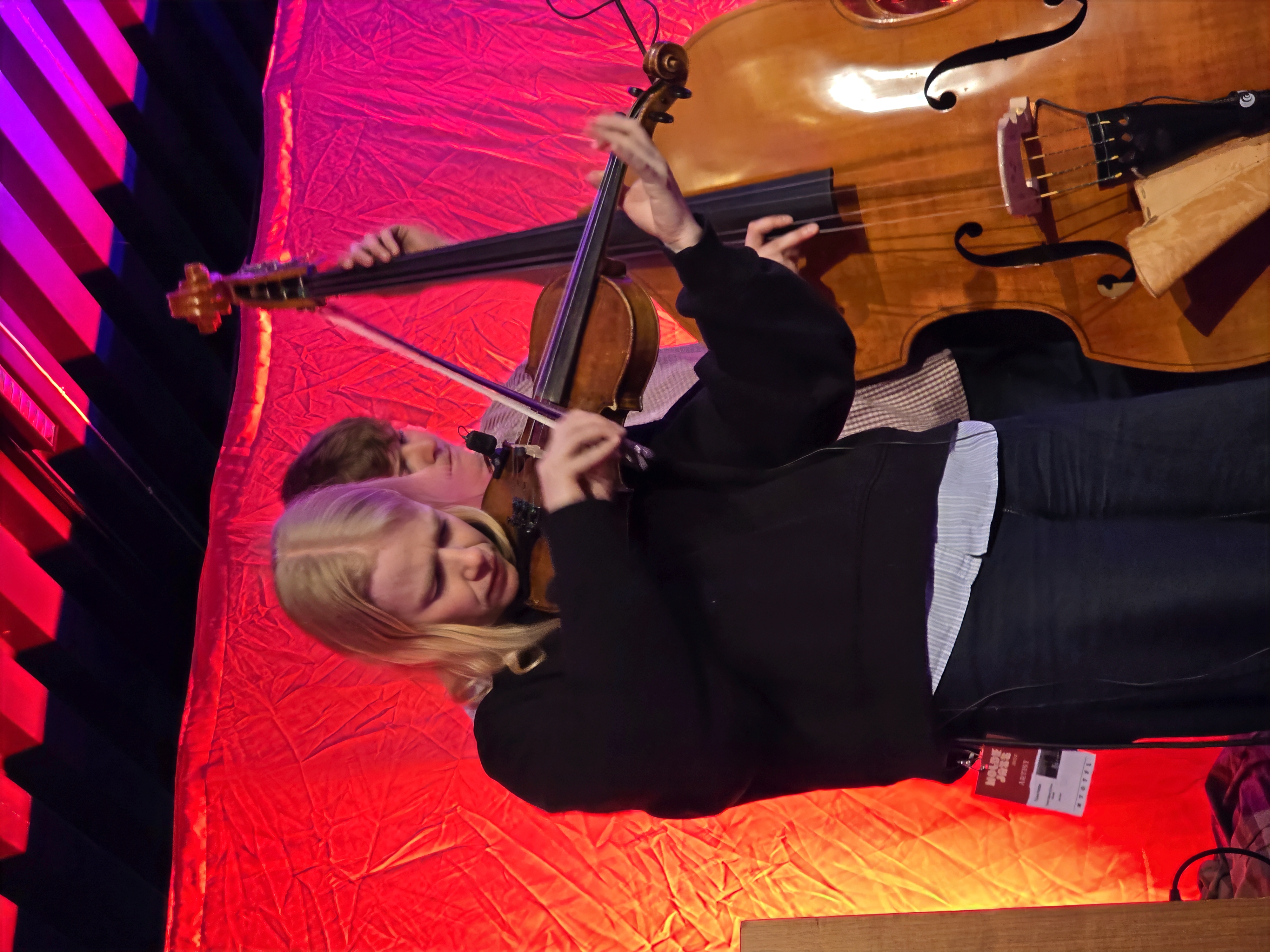 Tuva Halse and Tarald Kongshaug jamming at Kroa, Moldejazz 2026 — jazz photo by Daniel Mège | All About Jazz
