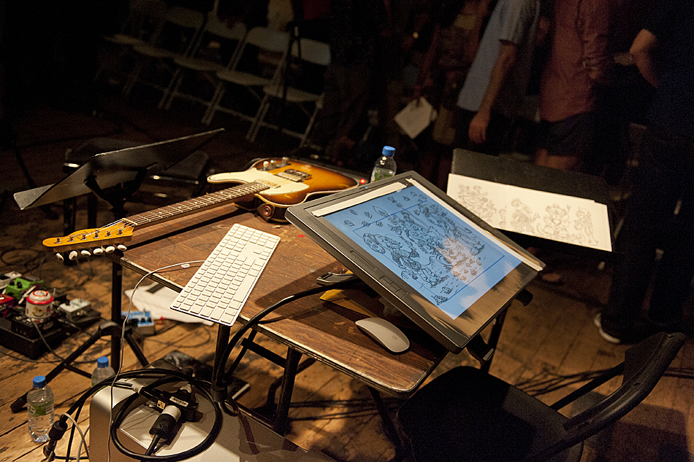 Bill's Guitar and Jim Wooodring's Graphic Tablet