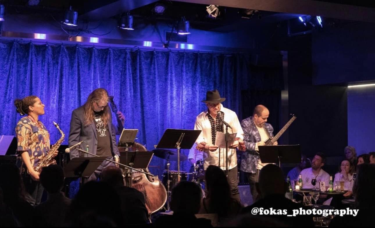 (L to R) Lee Odom, Franz Hackl, Joe Abba, Robert C. Ford & Gene Pritsker @ Birdland Jazz Club (NYC)