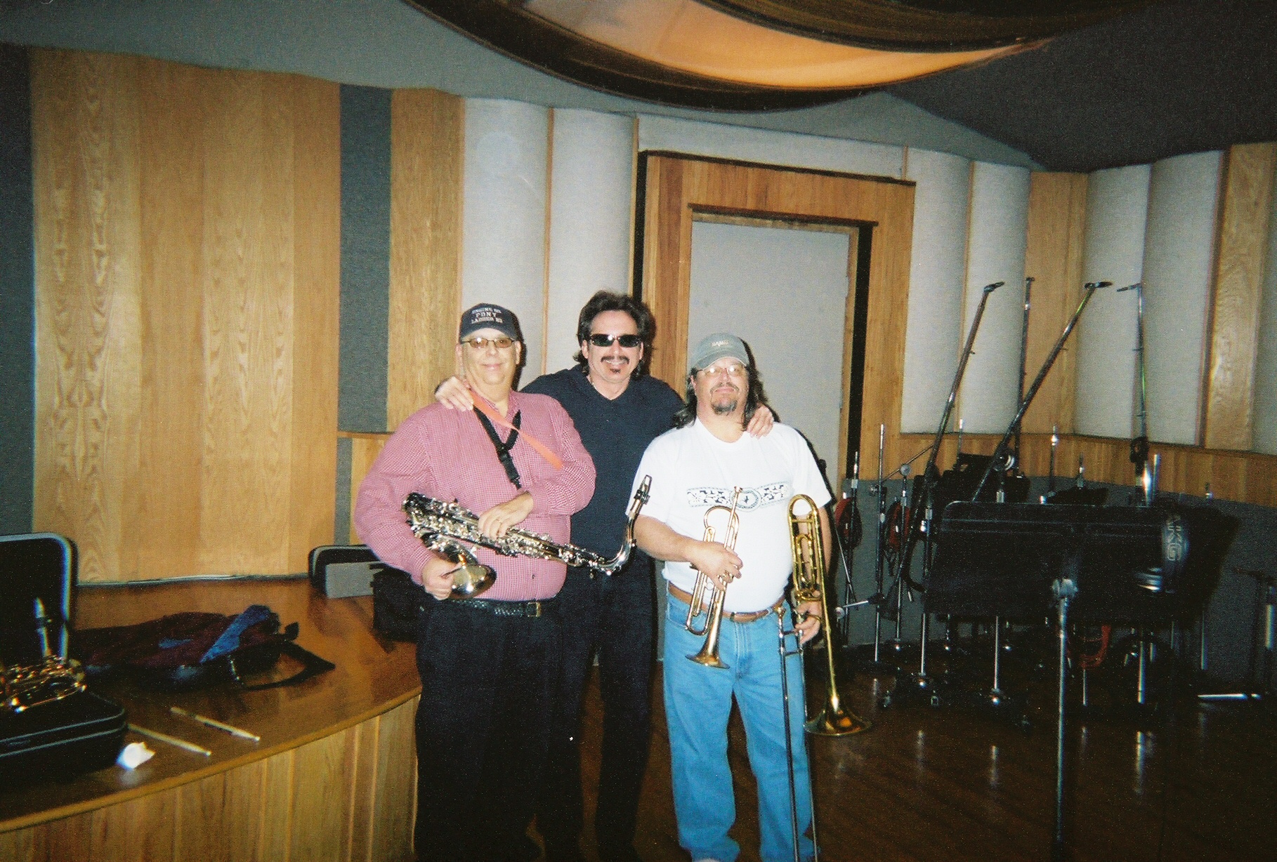 Tower of Power Alumni Skip Mesquite & Mic Gillette on a Recording Session for Singer Tony Adamo