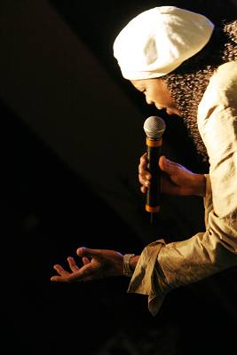 Ondina Duany with "Batambo"at the Kilimandjaro Festival, Thonon-Les-Bains, France, 2005