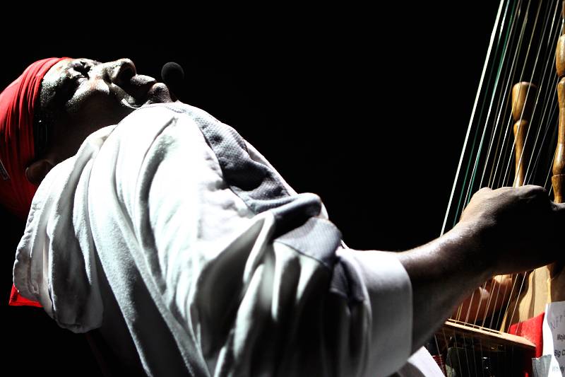 N'faly Kouyat and Dunyakan at the Open Sky Festival D'Hermance, Geneva, Switzerland, July 2006