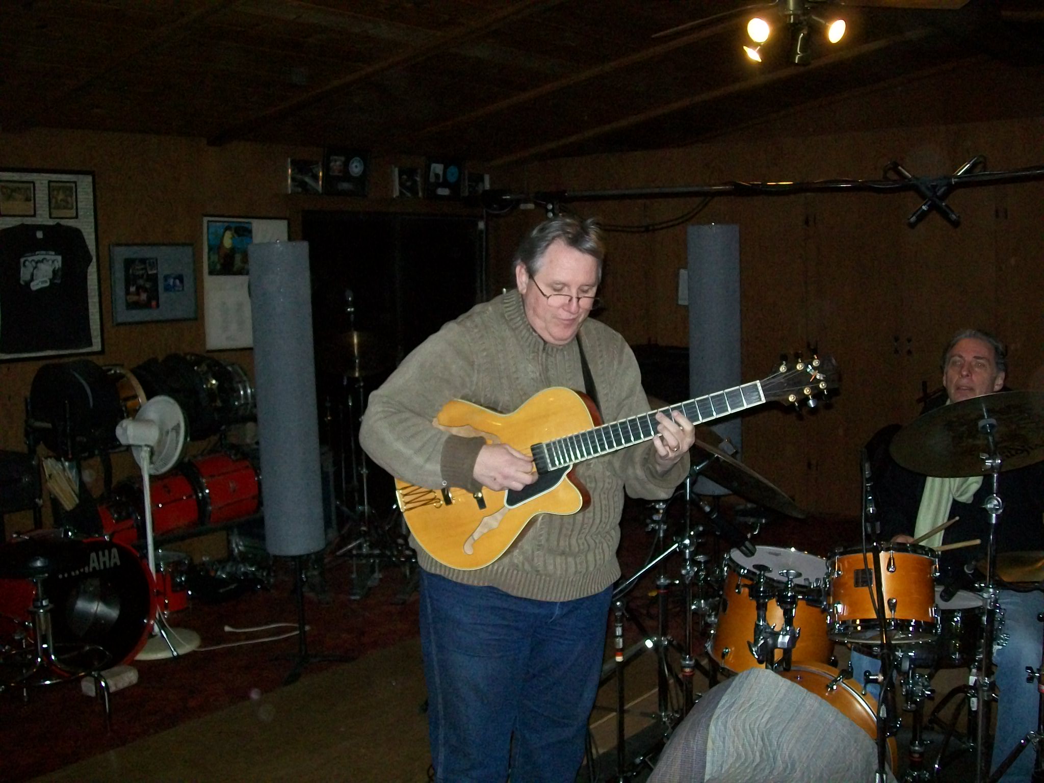 Steve Homan Mike Clark on a Tony Adamo Recording Session/ Mike Clark Producing
