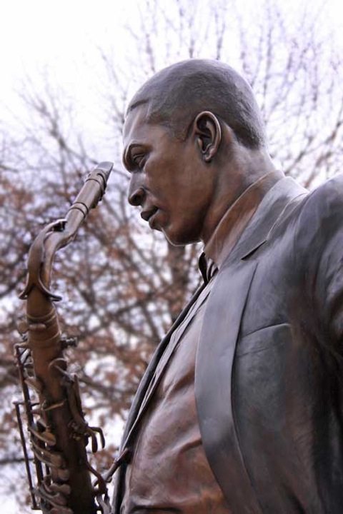 John Coltrane Statue in Downtown High Point