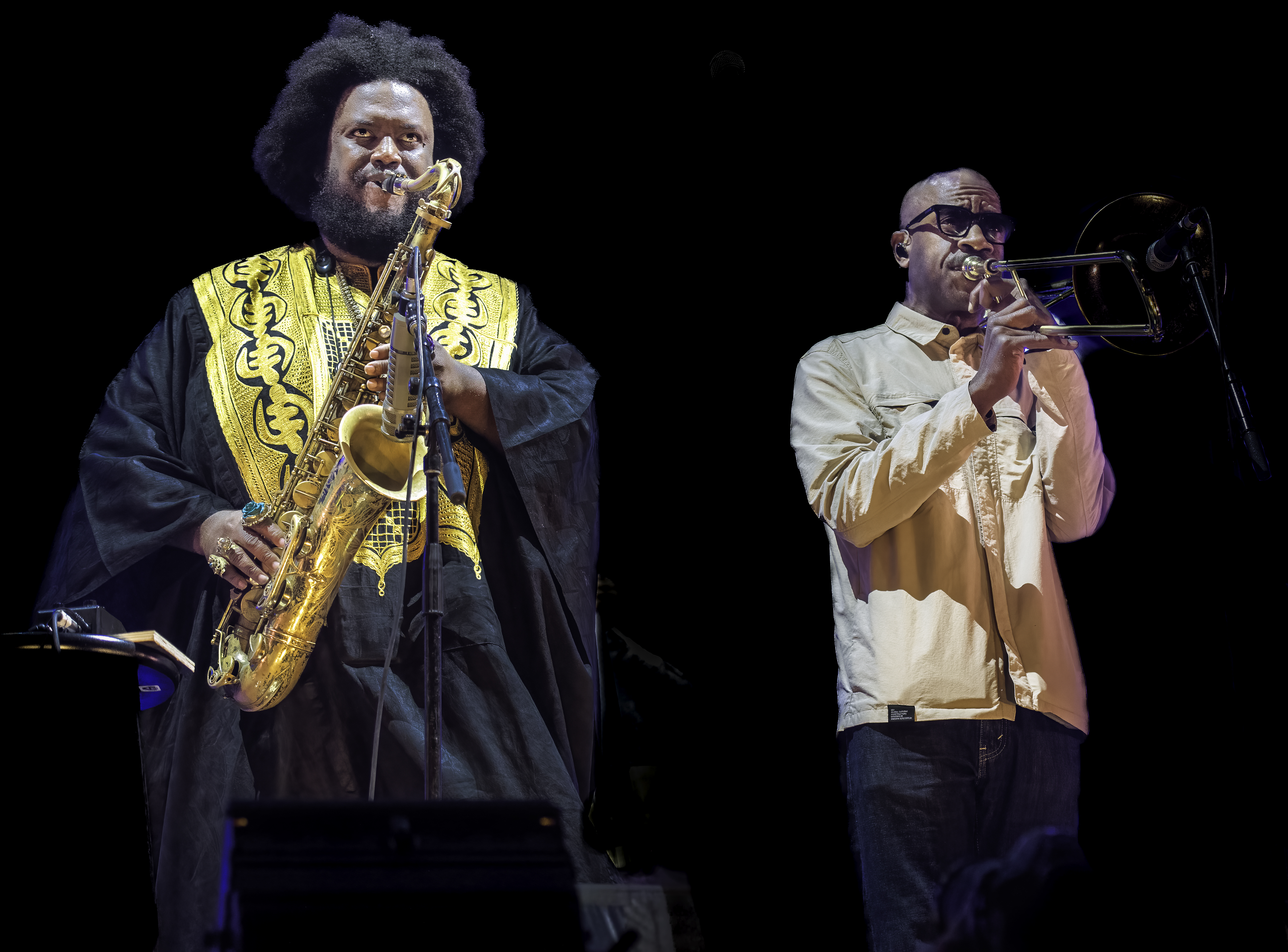 Kamasi Washington and Ryan Porter  at the Montreal Jazz Festival 2022