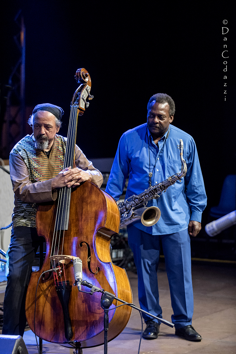 David Murray and Jaribu Shahid at Sant'Anna Arresi jazz Festival 2018