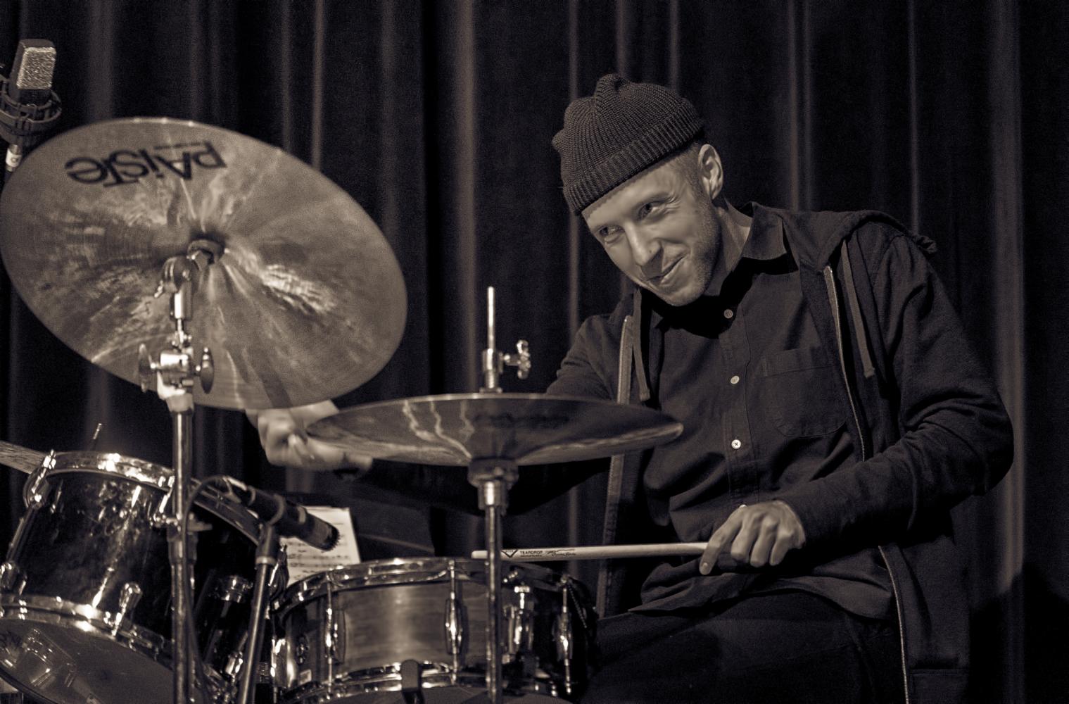 Craig Weinrib With Melissa Aldana At The Nyc Winter Jazzfest 2017