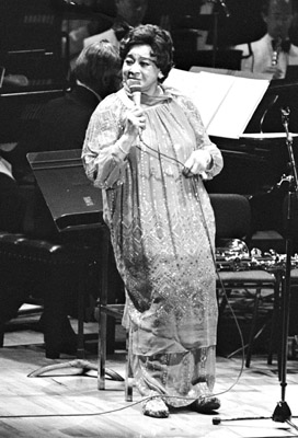 Adelaide Hall 0427724 Barbican, London. July 1986 Images of Jazz