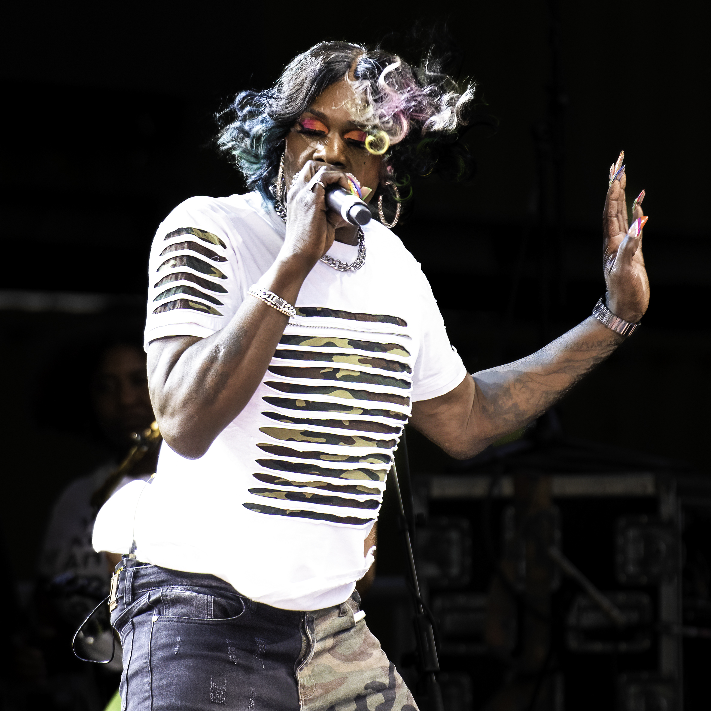 Big Freedia with Tank and the Bangas at Trombone Shorty’s Voodoo Threauxdown at SummerStage