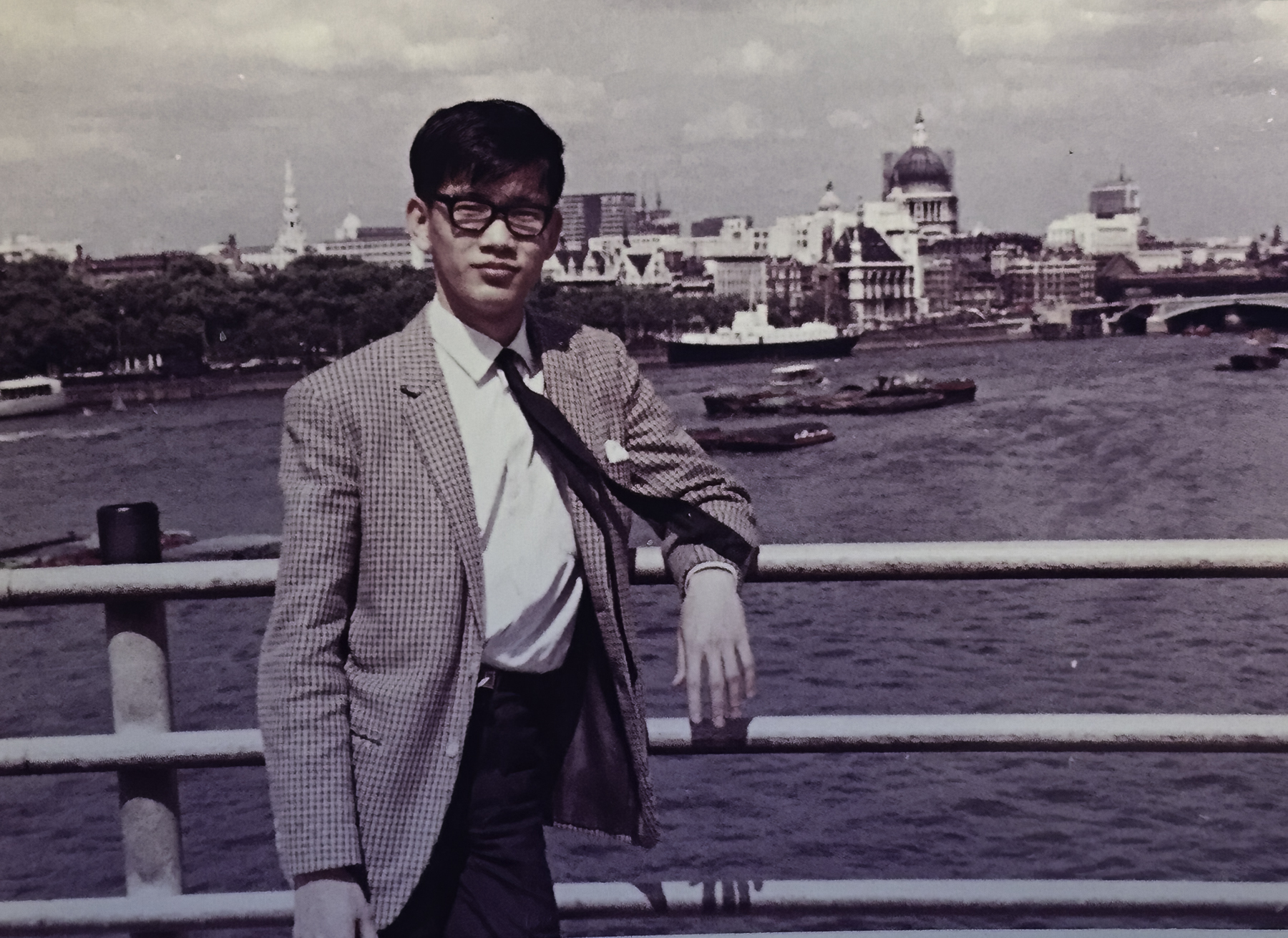 Allison Au's Father, Circa 1966, In London, England To Attend School