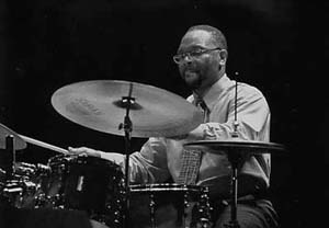 Lewis Nash, Part of the Newport All-Stars, Performing at the Chicago Theatre; 2004