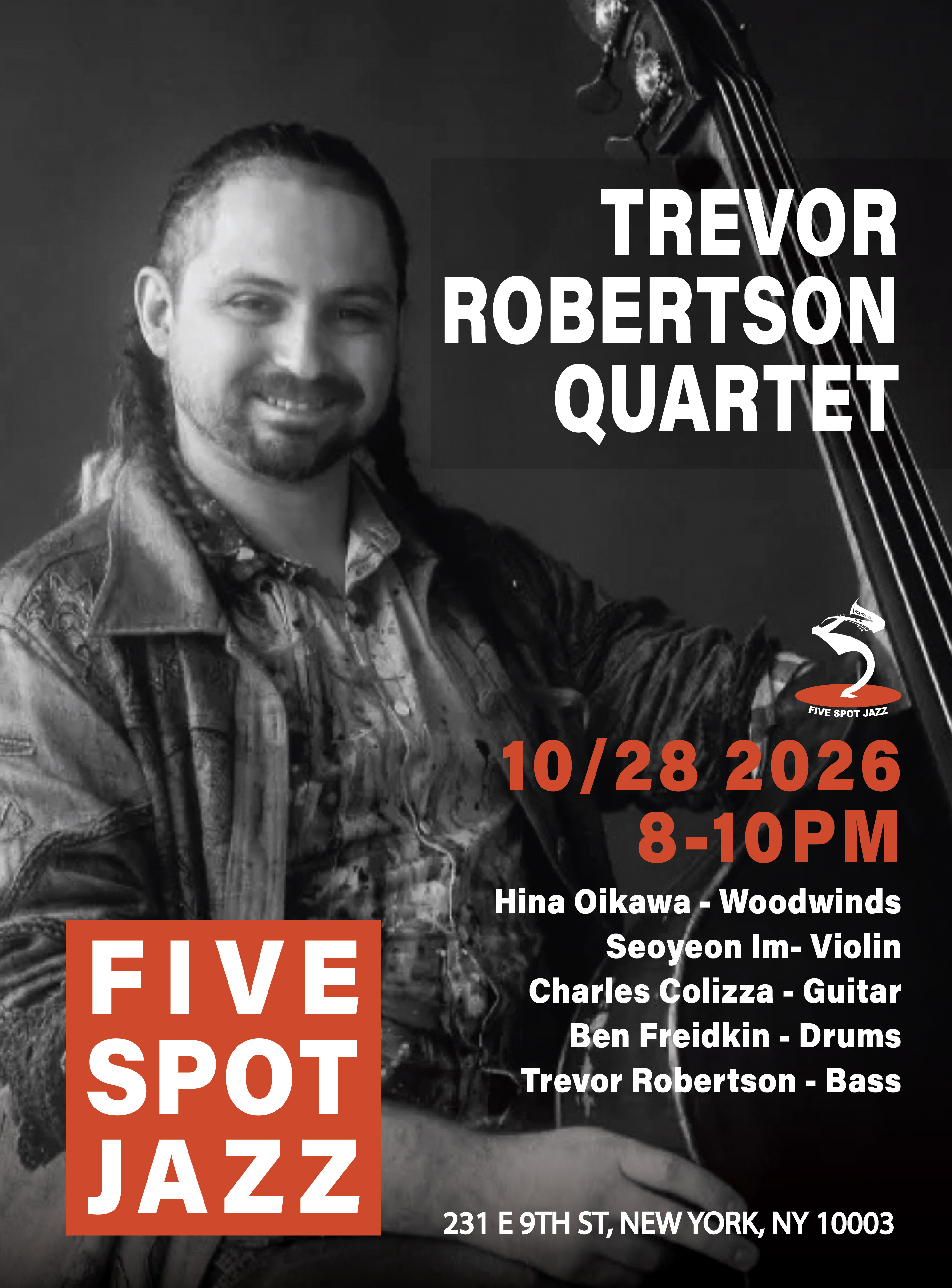 Trevor Robertson Quartet — jazz photo by FIVE SPOT JAZZ | All About Jazz