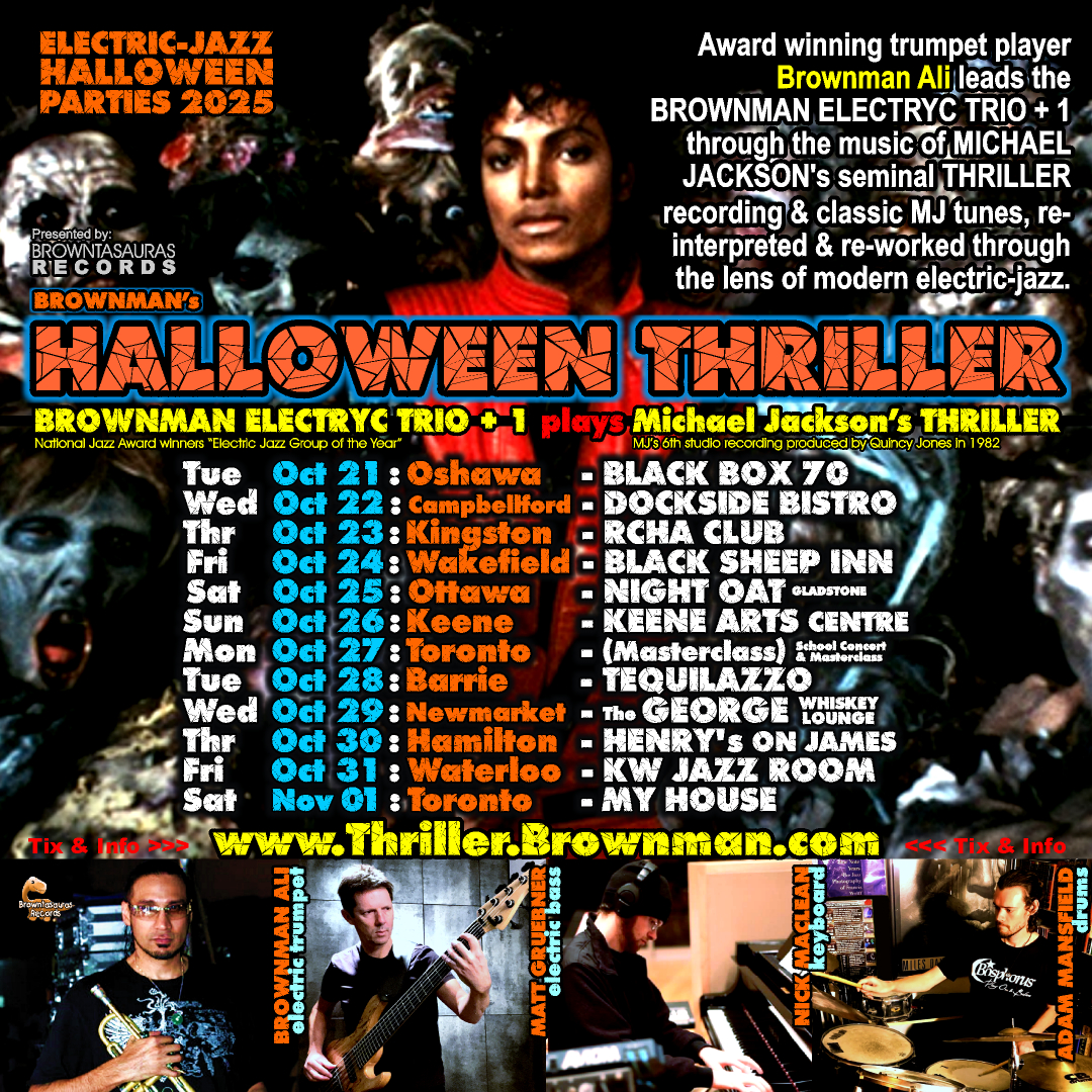 Brownman's HALLOWEEN THRILLER -- MJ through the lens of electric-jazz