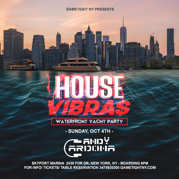 House Edm Sunset Yacht Party End Of Summer At Skyport Marina Jewel Yacht