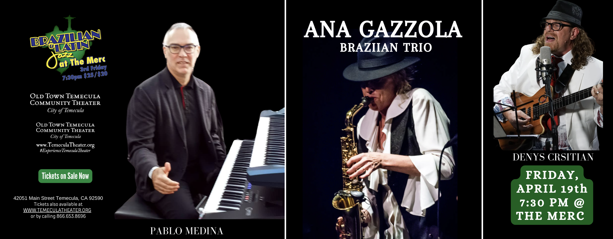 Ana Gazzola Trio: Brazilian Jazz & Beyond!