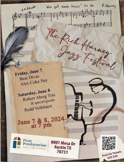 Rich Harney Jazz Festival at First Presbyterian Church Of Austin - event poster Rich Harney Jazz Festival at First Presbyterian Church Of Austin