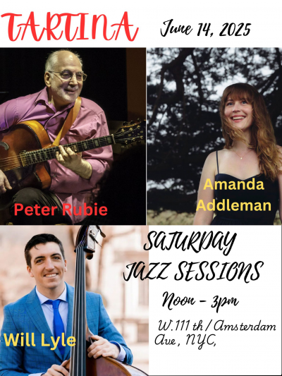 Tartina Saturday Jazz Brunch Sessions at Tartina