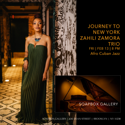 Zahili Zamora Trio at Soapbox Gallery