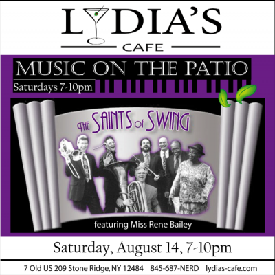 The Saints Of Swing Featuring Miss Rene Bailey at Music On The Patio at Lydia's Cafe