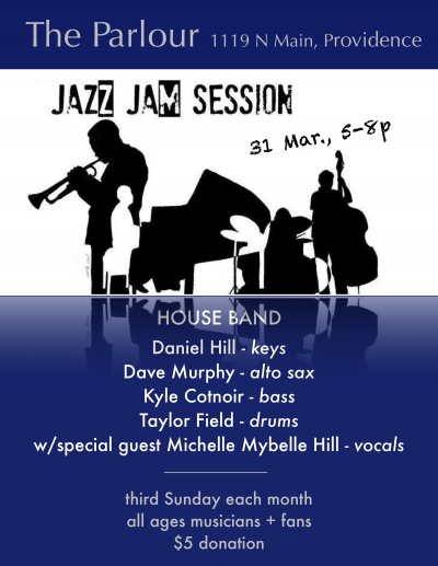 Parlour Jazz Jam - Daniel Hill & Friends at The Parlour - event poster Parlour Jazz Jam - Daniel Hill & Friends at The Parlour