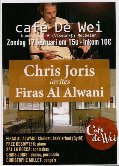 Chris Joris Invites  Firas Al Alwani at Café De Wei