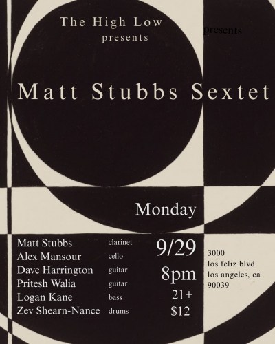 Matt Stubbs Sextet at The High Low