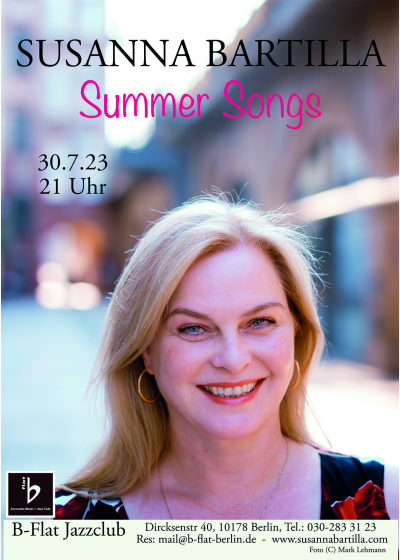 Susanna Bartilla Sings Summer Songs at b-flat