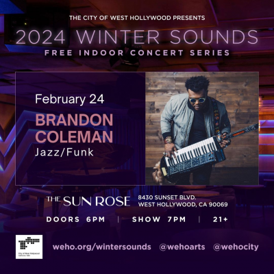 Brandon Coleman at West Hollywood Winter Sounds Series at The Sun Rose