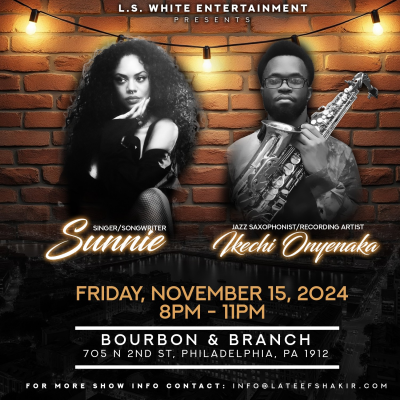 Ikechi Onyenaka at Bourbon & Branch - event poster Ikechi Onyenaka at Bourbon & Branch