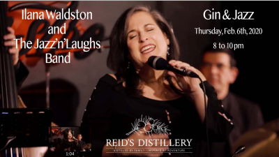 Ilana Waldston And The Jazz'n'laughs Band at Reid's Distillery