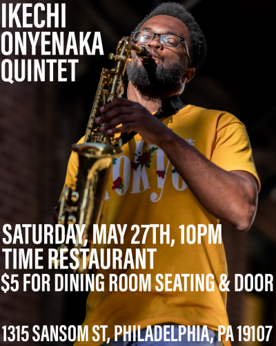 Ikechi Onyenaka at Time Restaurant - event poster Ikechi Onyenaka at Time Restaurant