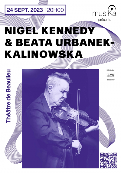 Nigel Kennedy at Théâtre De Beaulieu - event poster Nigel Kennedy at Théâtre De Beaulieu