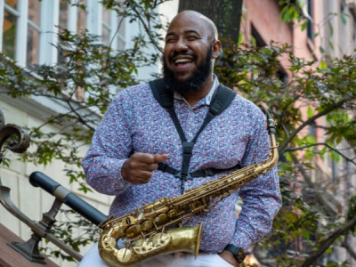 Jazz On The Stoop: Christopher Mcbride at The National Arts Club - event poster Jazz On The Stoop: Christopher Mcbride at The National Arts Club