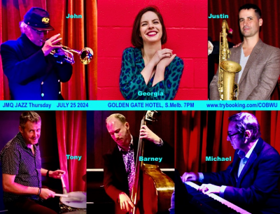 Georgia Brooks & Justin Fermino With JMQ Jazz Ensemble at The Golden Gate Hotel