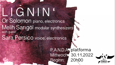 Lignin’ at PANDA Platforma - event poster Lignin’ at PANDA Platforma