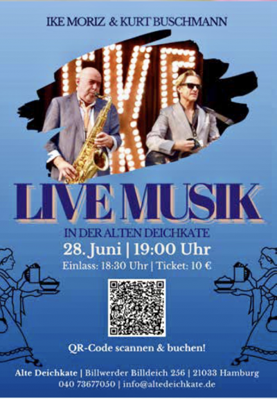 Ike Moriz Duo at Alte Deichkate - event poster Ike Moriz Duo at Alte Deichkate