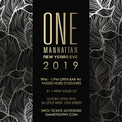 One Manhattan (formerly Tenjune) New Years Eve 2019 at One Manhattan - event poster One Manhattan (formerly Tenjune) New Years Eve 2019 at One Manhattan