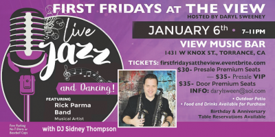 Rick Parma Band at View Music Bar - event poster Rick Parma Band at View Music Bar