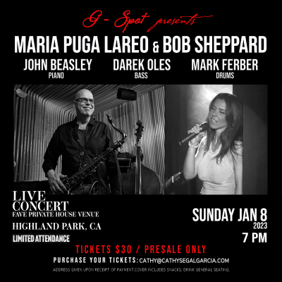 Maria Puga Lareo & Bob Sheppard at The G Spot House Concert