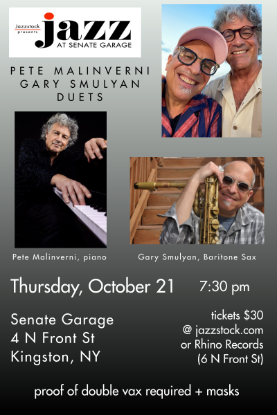 Pete Malinverni (piano) & Gary Smulyan (baritone Sax) Duets at Jazzstock at Senate Garage