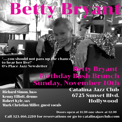 Betty Bryant at Catalina Jazz Club