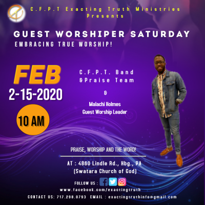 C.f.p.t. Praise Band Welcomes Malachi Holmes at Swatara Church Of God