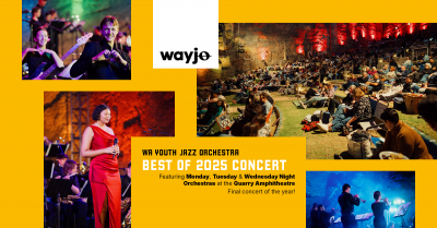 Wa Youth Jazz Orchestra’s Best Of 2025 Concert at The Quarry Amphitheatre - event poster Wa Youth Jazz Orchestra’s Best Of 2025 Concert at The Quarry Amphitheatre