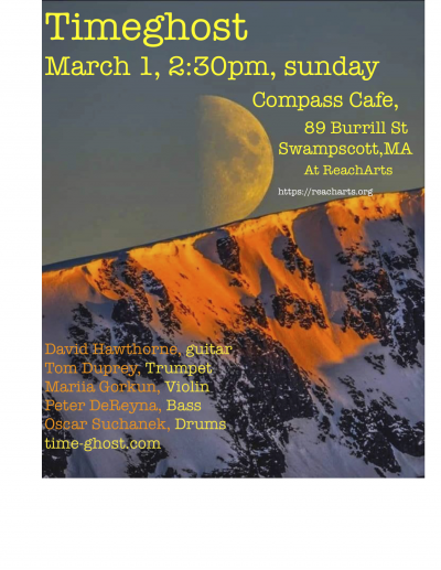 Timeghost at Compass Cafe At Reacharts - event poster Timeghost at Compass Cafe At Reacharts