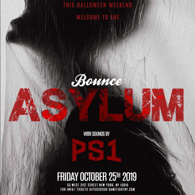 Bounce Nyc Halloween Ps1 Friday Asylum Party 2019 at Bounce - event poster Bounce Nyc Halloween Ps1 Friday Asylum Party 2019 at Bounce