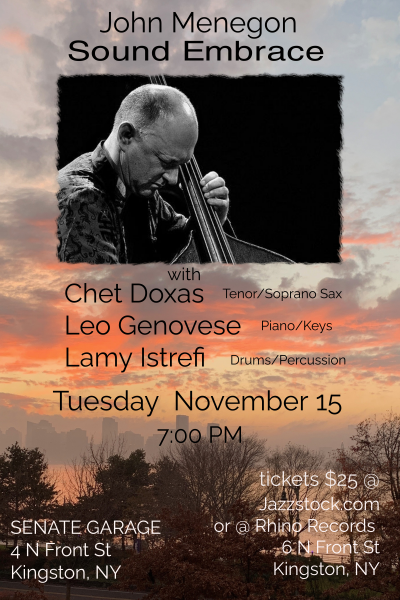 John Menegon's Sound Embrace at Jazzstock at Senate Garage