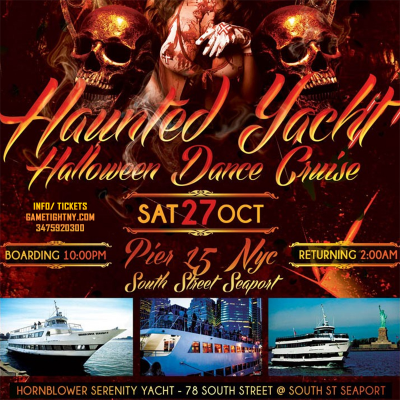 Hornblower Serenity Halloween Cruise Pier15 South St Seaport at Pier 15